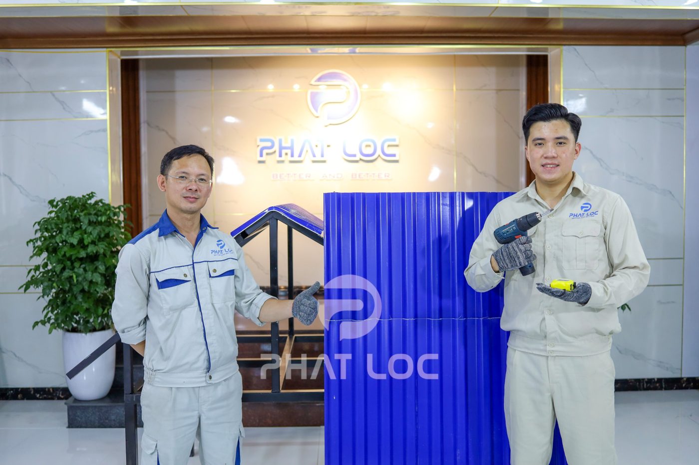 Đội ngũ kỹ thuật Phát Lộc tại nhà máy