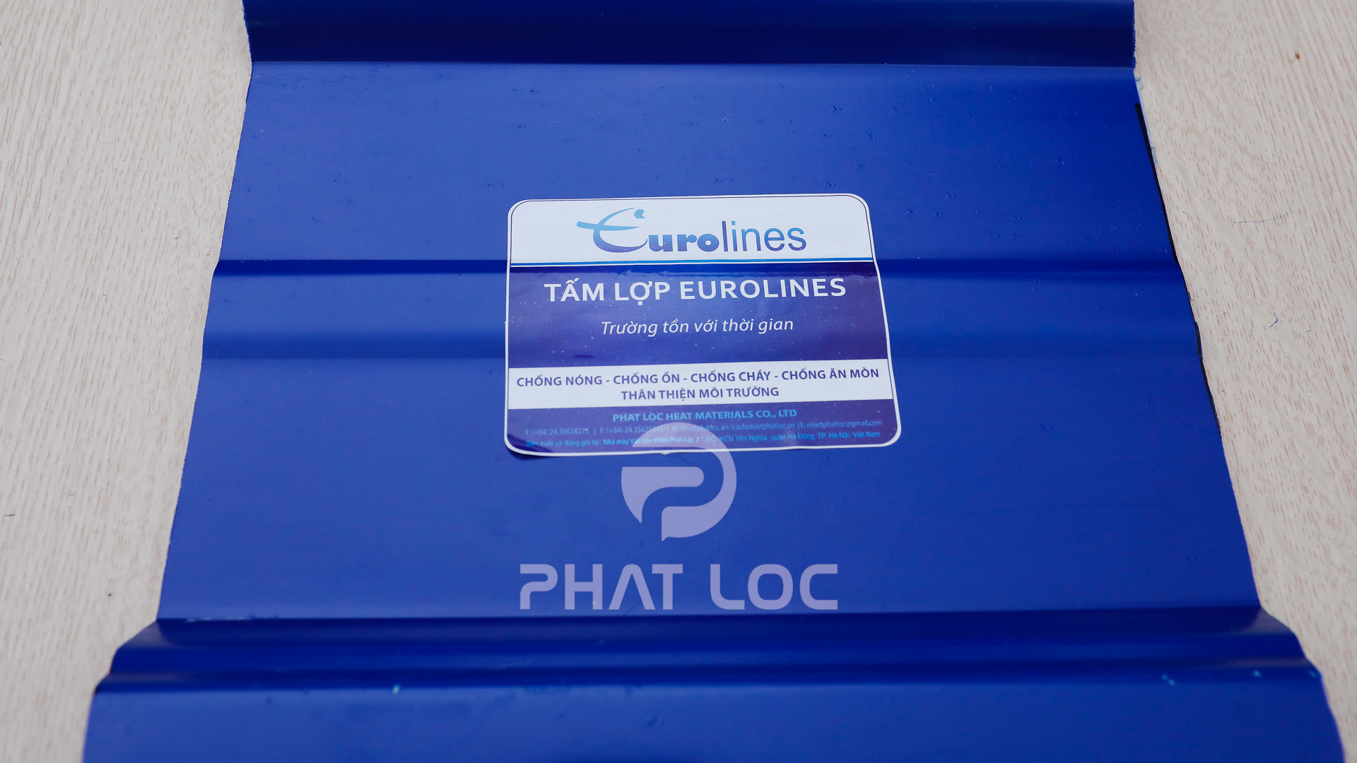 Tôn ngói nhựa Phát Lộc Ton ngoi nhua PVC PP 3514