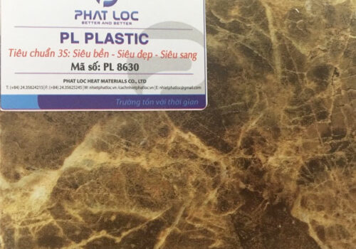 Tấm PVC vân đá PL-8630 (Marble nâu cà phê)