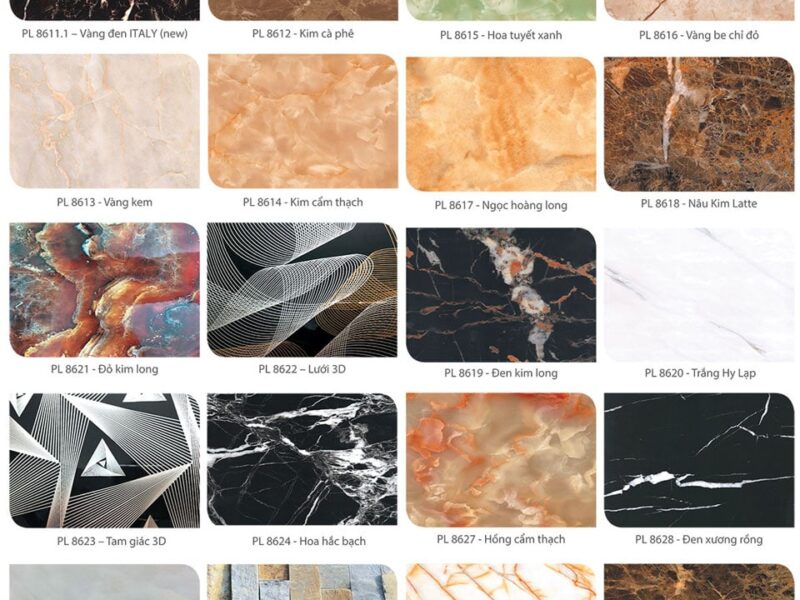 Mẫu PVC vân đá Phát Lộc sản xuất