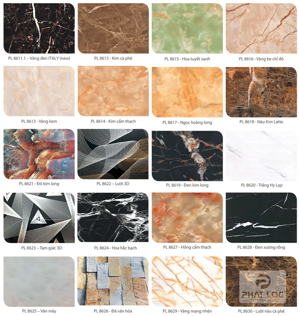 Tham khảo giá tấm PVC vân đá ốp tường và nơi mua hàng uy tín, chất lượng