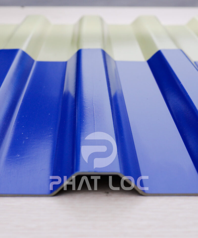 Tôn Nhựa 11 Sóng Vuông - PVC/ASA Eurolines
