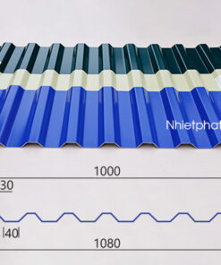 Tôn Nhựa 11 Sóng Vuông - PVC/ASA Eurolines 11 Tấm lợp nhựa 11 sóng Phát Lộc