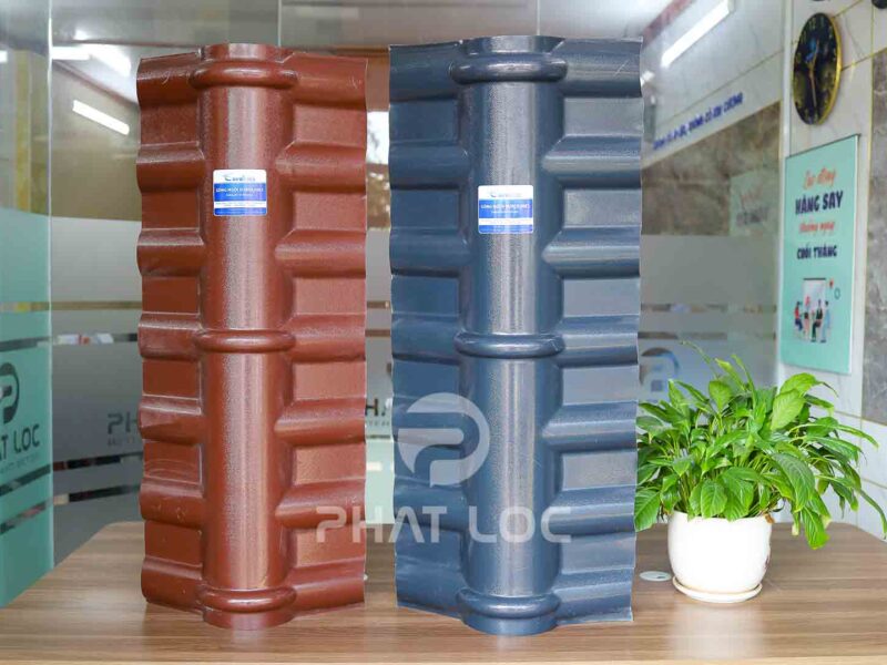 Plastic Roof Tile Ridge Cap - PVC/ASA Plastic Tile Accessories Eurolines