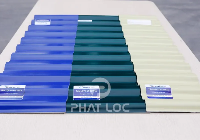 Màu sắc của sản phẩm tôn nhựa Phát Lộc