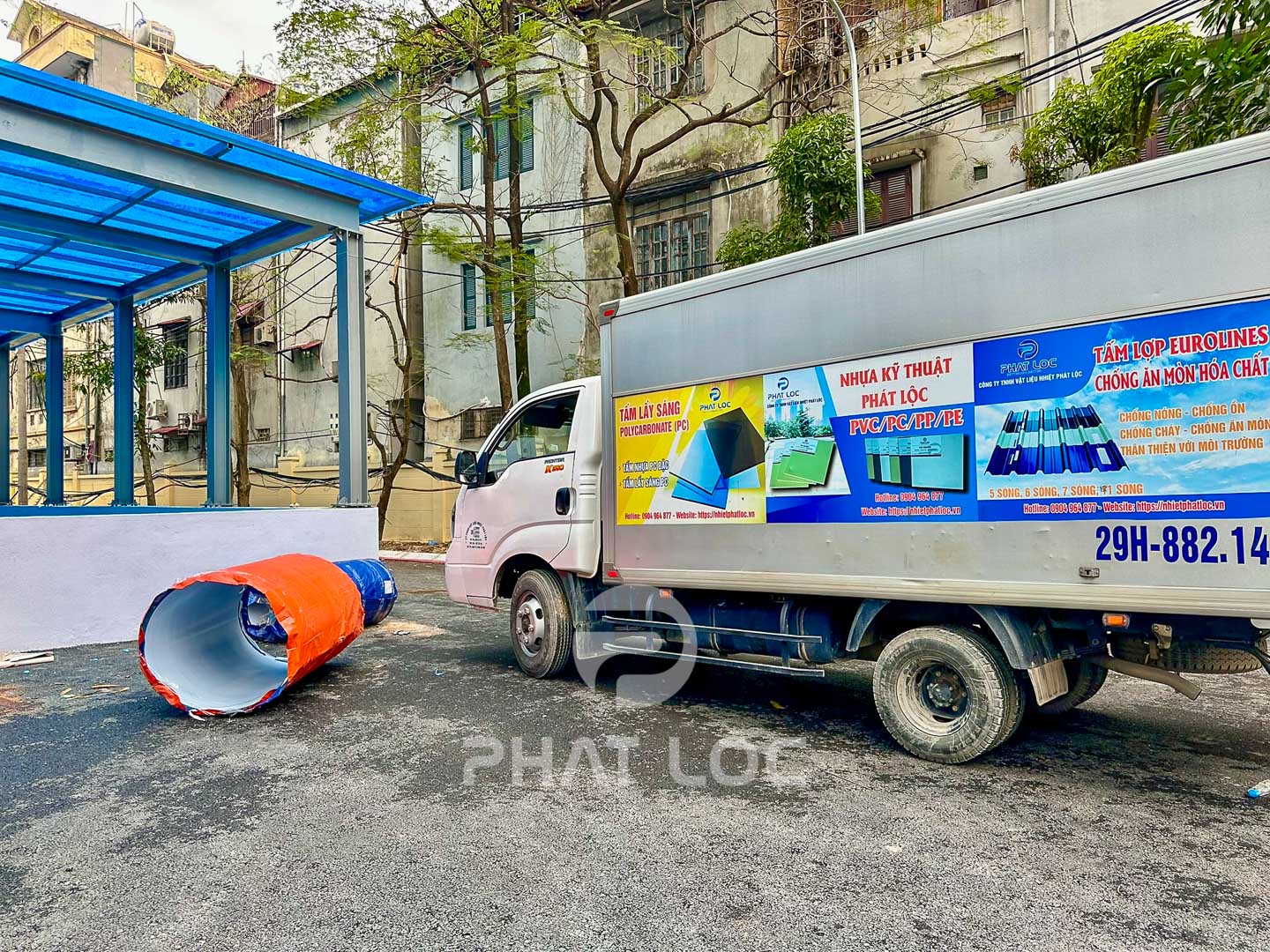 Tôn ngói nhựa Phát Lộc Ton ngoi nhua ky thuat PVC PP 5414