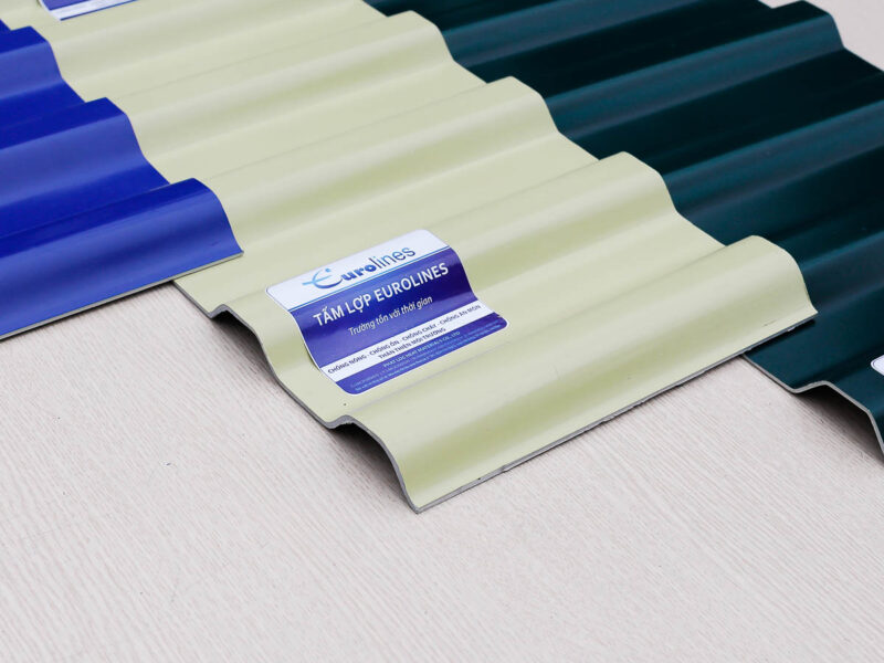 Tôn Nhựa 9 Sóng Vuông - PVC/ASA Eurolines 17 Ton ngoi nhua PVC PP 3403