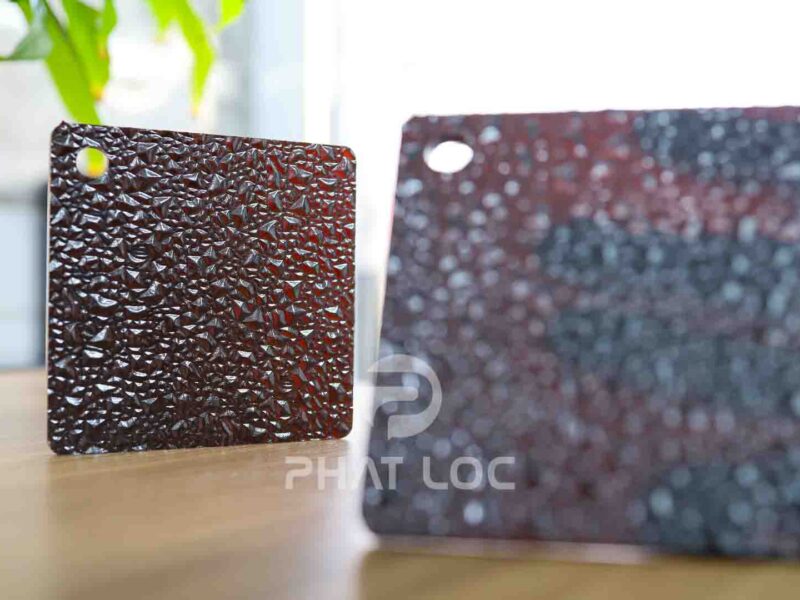Tấm lấy sáng Polycarbonate Phẳng sần (nhám) – Độ dày 10mm