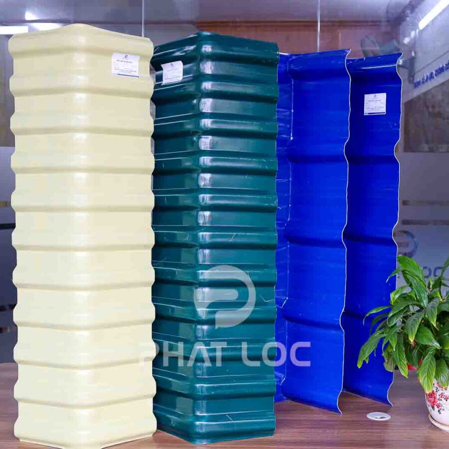 Úp nóc tôn nhựa - Phụ kiện tấm lợp PVC