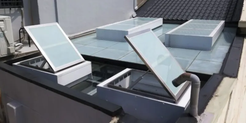 Giếng trời mở được (Có thể đóng/mở)