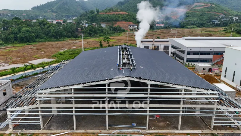 Dự Án Thi Công 6000m² Tôn Nhựa PVC/ASA Eurolines Cho Nhà Máy Sản Xuất Muối Đồng Sun Phát Tại Tỉnh Hòa Bình, Việt Nam