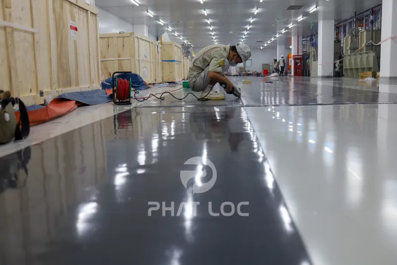 Quy trình thi công - Lắp đặt sàn PVC chống tĩnh điện