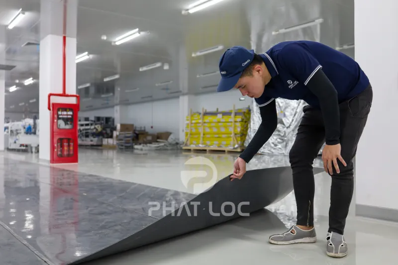 Tại sao sàn PVC giảm chấn phù hợp với nhà máy và khu công nghiệp?